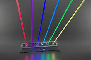 Laser Bar 6d moving RGB на сцене